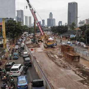 Pembangunan Underpass Mampang-Kuningan Sudah 86%